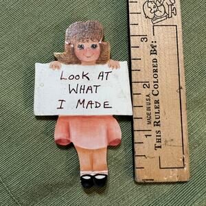 Vintage hand-painted magnet